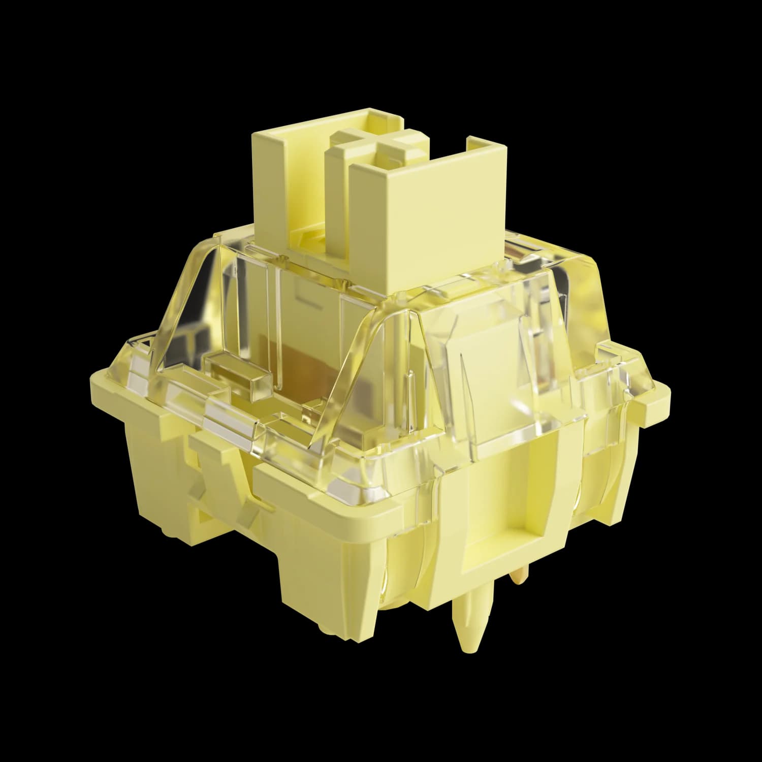 Akko V3 Pro Yellow Switch Cream 5 pin linear switch 50gf with dustproof stem compatible with mechanical keyboard MX (45 pieces)