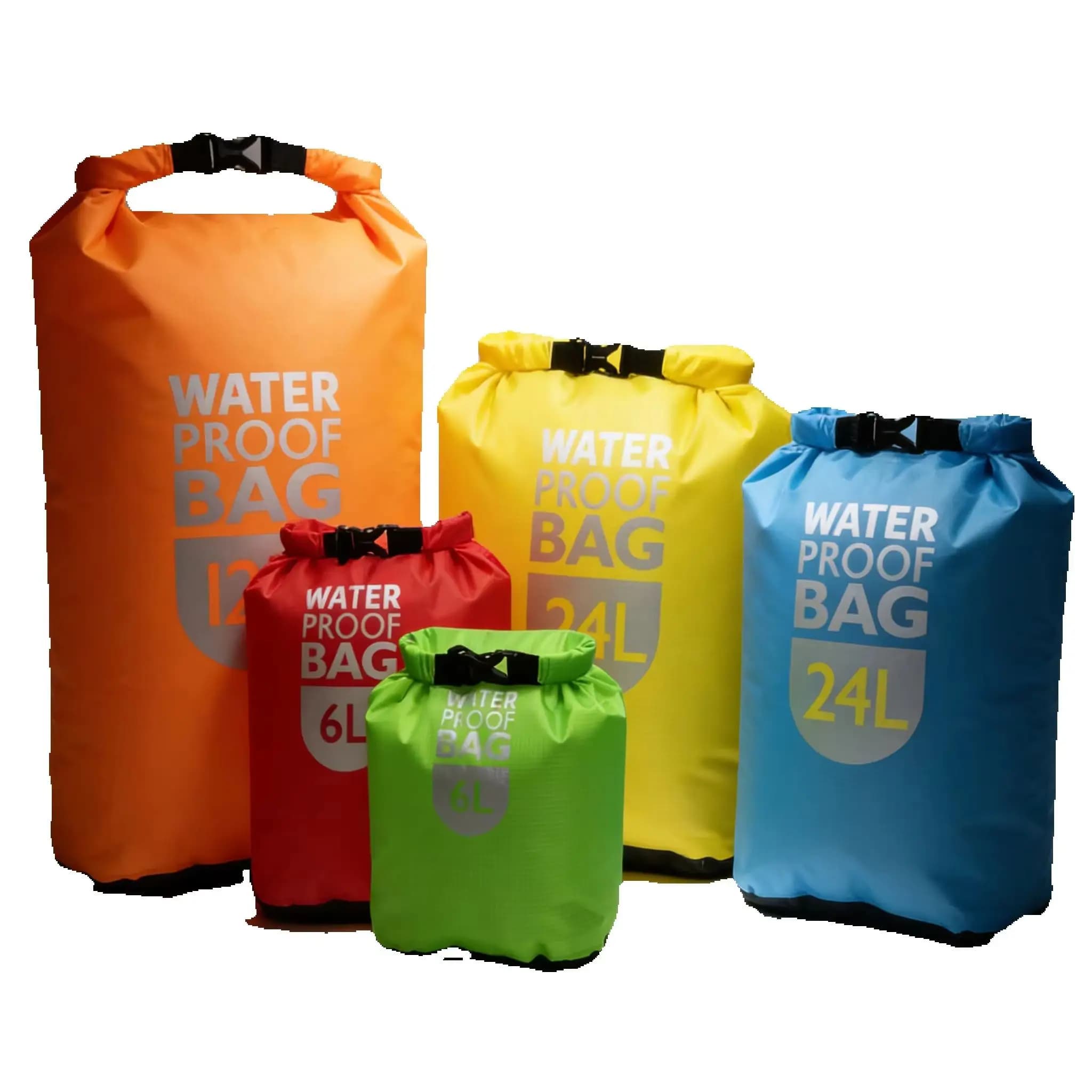 6-24L Swimming Waterproof Dry Bag Pack Rafting Kayaking River Trekking Floating Sailing Canoing Boating Water Resistance Sacks