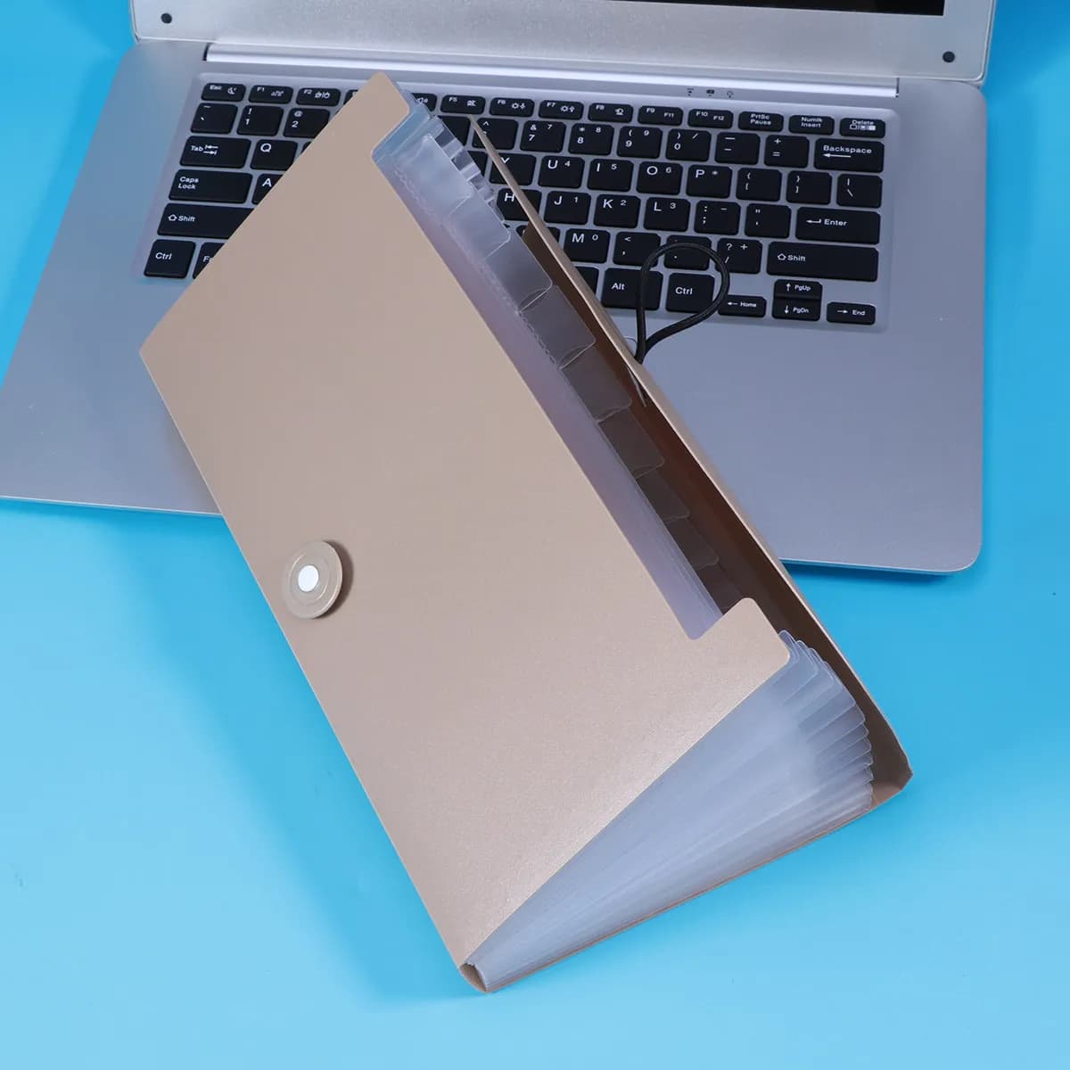 3Pcs Expanding File Folder Accordion Organizer Waterproof Document Holder PP Plastic Portable Office Study Filing Bag (Khaki