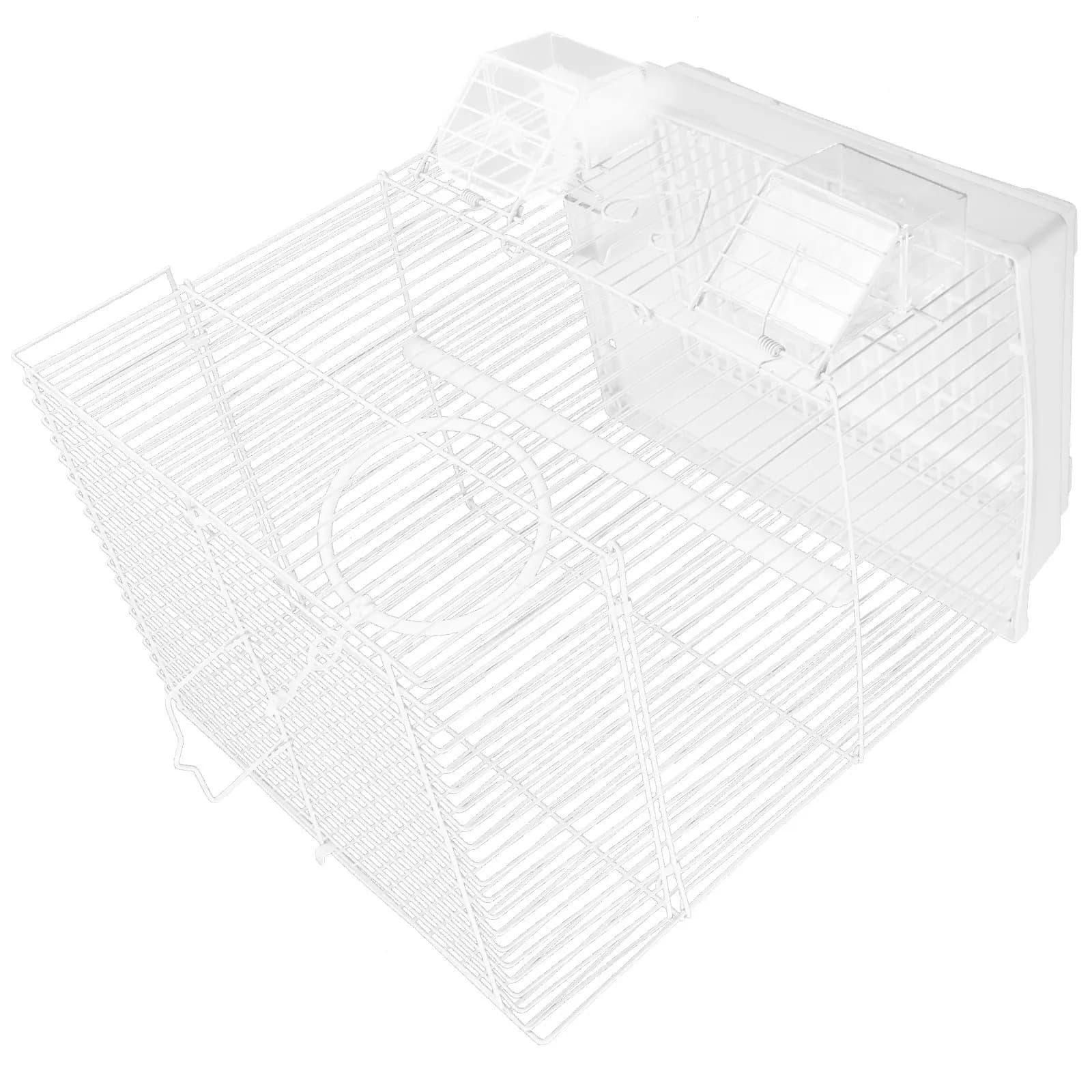 Set Gabbia per Uccelli in Metallo, Trasportino per Pappagalli Portatile da Viaggio, Design Confortevole e Traspirante per il Trasporto di Uccelli Domestici