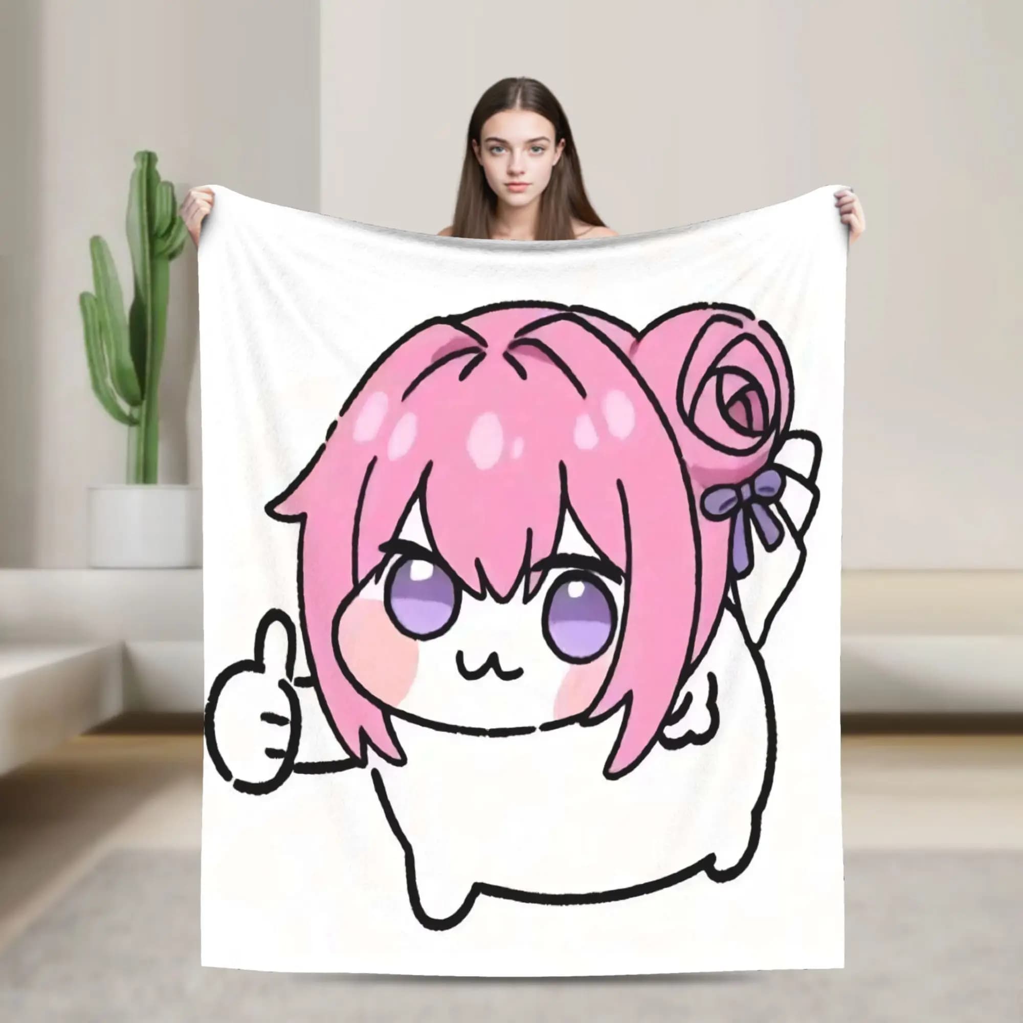 Carino Fanart N-Nikke DORO Coperta di flanella Coperta invernale morbida e calda per ragazze Ragazzi Soggiorno Copriletto grafico Copriletto