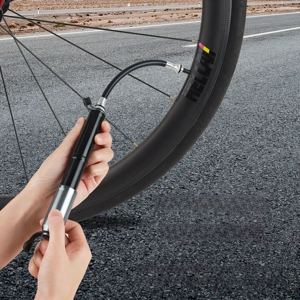 High Pressure 160PSI Portable For Mini Bike Pump Alloy Frame With Dual Valve 18.5*2.6*2.2cm For Presta Cycling Inflation Tool