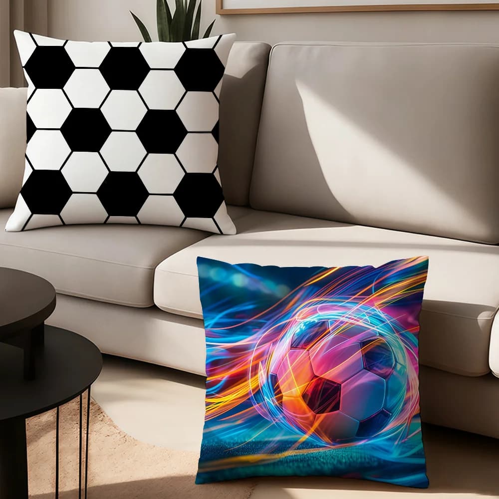 Fodera per cuscino decorativa con graffiti colorati e alla moda, adatta per divano, auto, camera da letto, ufficio.
