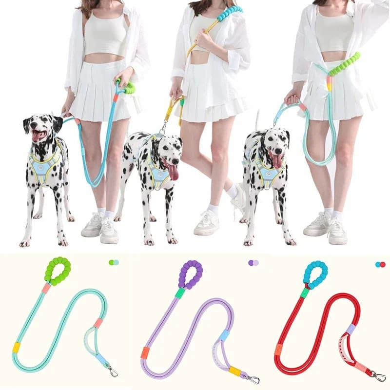 Free hand adjustable dog steering for pet walks, running, jogging, dog leash, waist belt, chest strap, traction rope, dog accessories