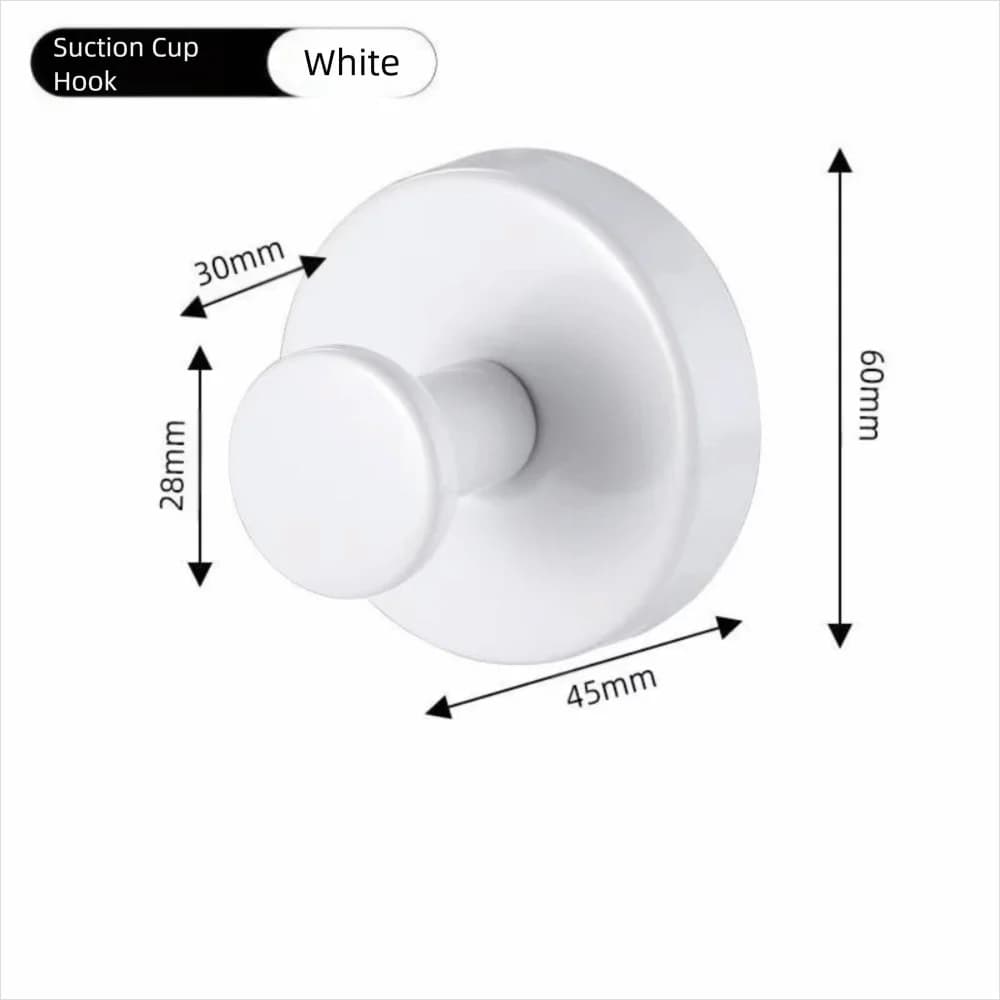 Traceless Suction Cup Hooks for Wreaths Bathroom Clothes and Hats No-Drill Holder Shower Hook Stainless Steel Hanger for Wreaths