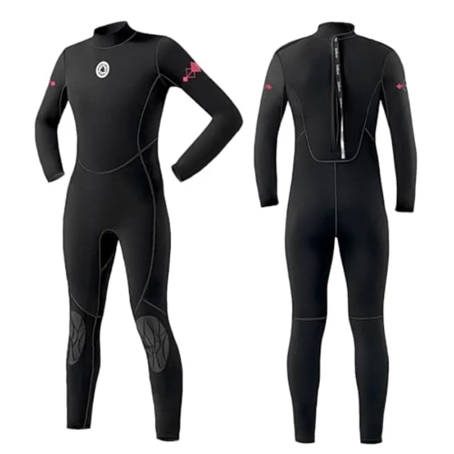 Muta da uomo in neoprene da 3 mm a corpo intero per sport acquatici (surf, immersioni, snorkeling, nuoto, kayak) - Nera