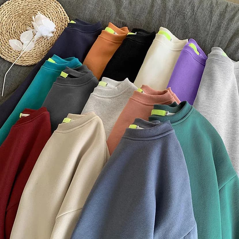 Felpa da uomo girocollo a maniche lunghe primavera autunno, stile semplice, giacca americana per coppie, abbigliamento trendy per adolescenti