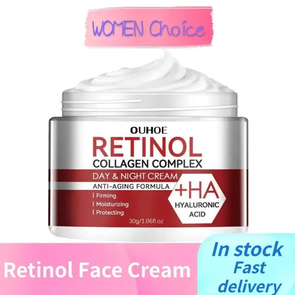 Crema idratante viso al retinolo, antirughe, idratante, restringe i pori, attenua le linee sottili, prodotti per la cura della pelle per donne