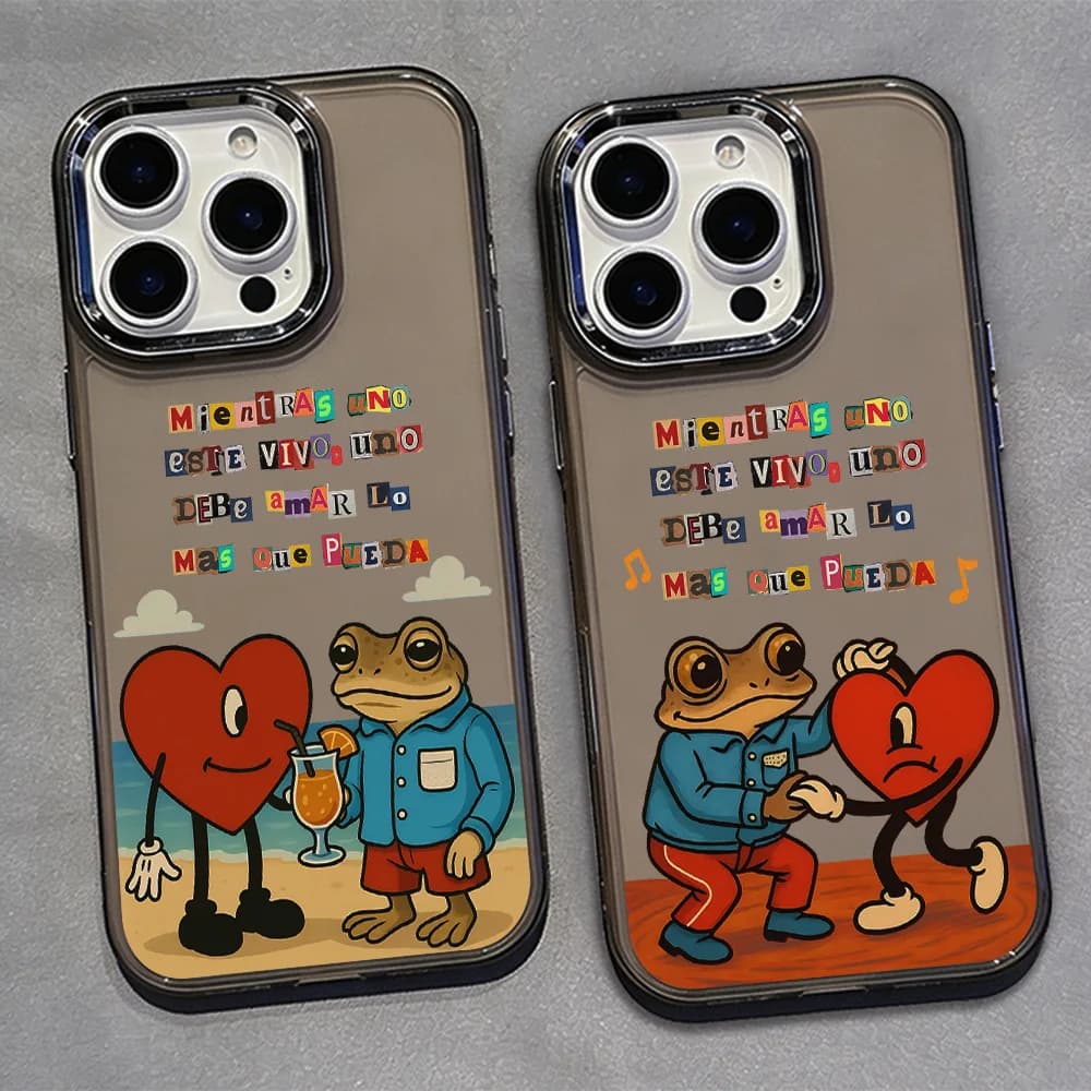 Hot Bads B-Bunny Fashion Phone Case For IPhone 17 16e 16 15 14 13 12 11 Mini Pro Max X XSMAX 8 7 Air Plus Transparent Soft Cover
