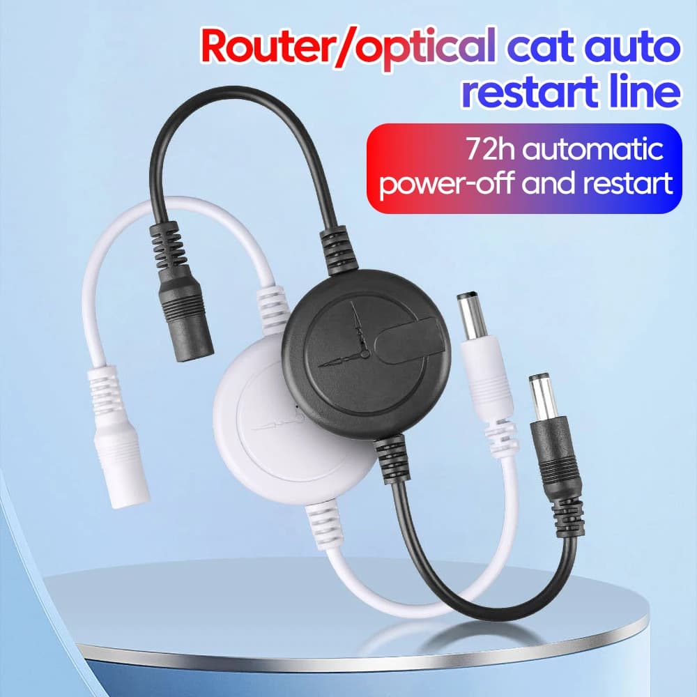 Router WiFi Reset Rebooter Cavo di riavvio automatico 72 ore per WiFi Bridge/Cat/Router/Ripetitore Rebooter Off Reset Linea di controllo