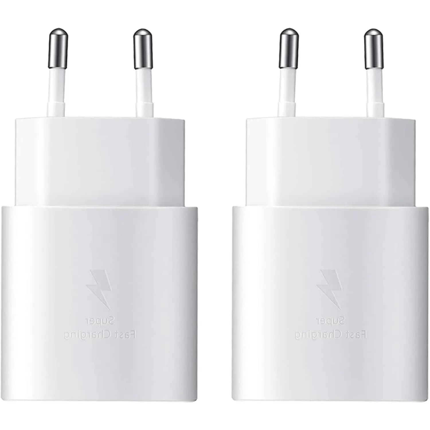 (Confezione da 2) Caricatore USB C da 25 W per Samsung Galaxy A55 A54 A53 A52s A42 A35 A34 A33 A23 A15 A14 Alimentatore per caricabatterie rapido USB C