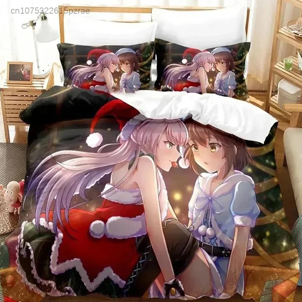 3D Anime Toji No Miko Kanami Etou Bedding Set Printed Bed Set With Pillowcase Duvet Cover Soft Queen King Size Bedclothes Home