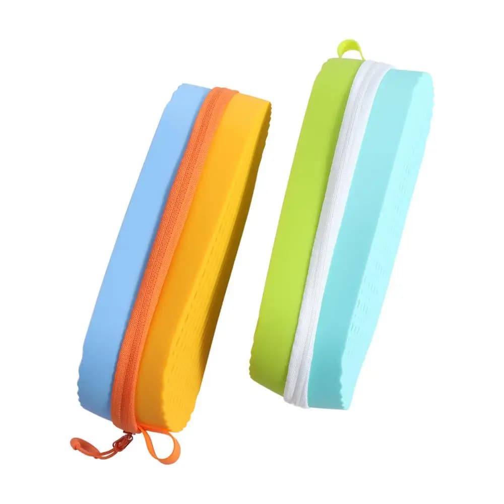 Silicone swim glasses case, portable, soft, with drainage hole, breathable, for sunglasses