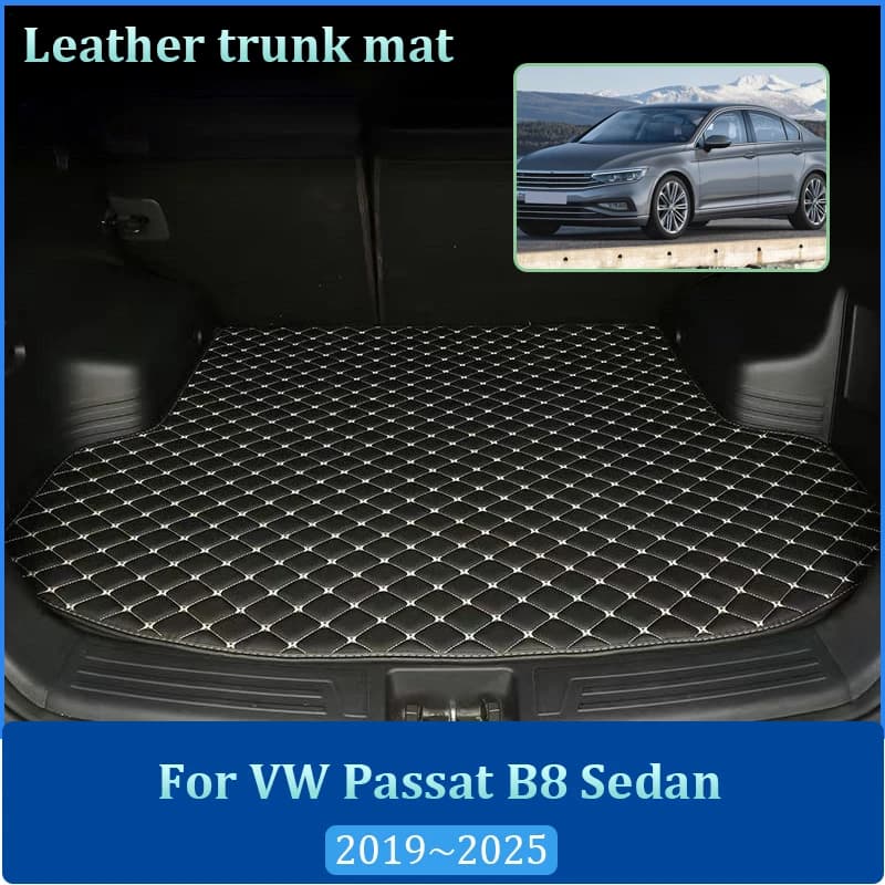 Tappetino per bagagliaio in pelle per Volkswagen VW Passat B8 Sedan 2019~2025, tappeto protettivo per vano portaoggetti, accessori interni