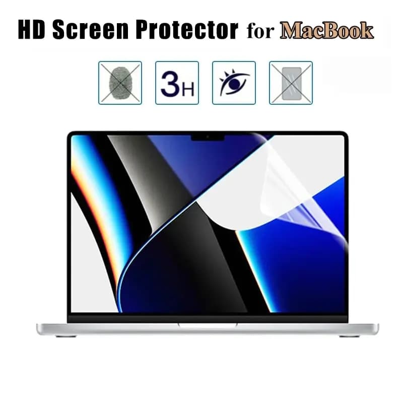 Proteggi schermo per MacBook HD Pellicola morbida per Air 13 pollici M1 M2 Pro 11 13 14 15 16 pollici Pellicola morbida trasparente per laptop