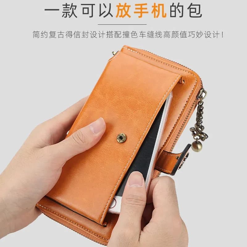 2025 Moda Donna Portafoglio Borsa in pelle PU Portamonete femminile Porta carte Lungo Lady Clutch Carteira Zipper Hasp Borse a portafoglio