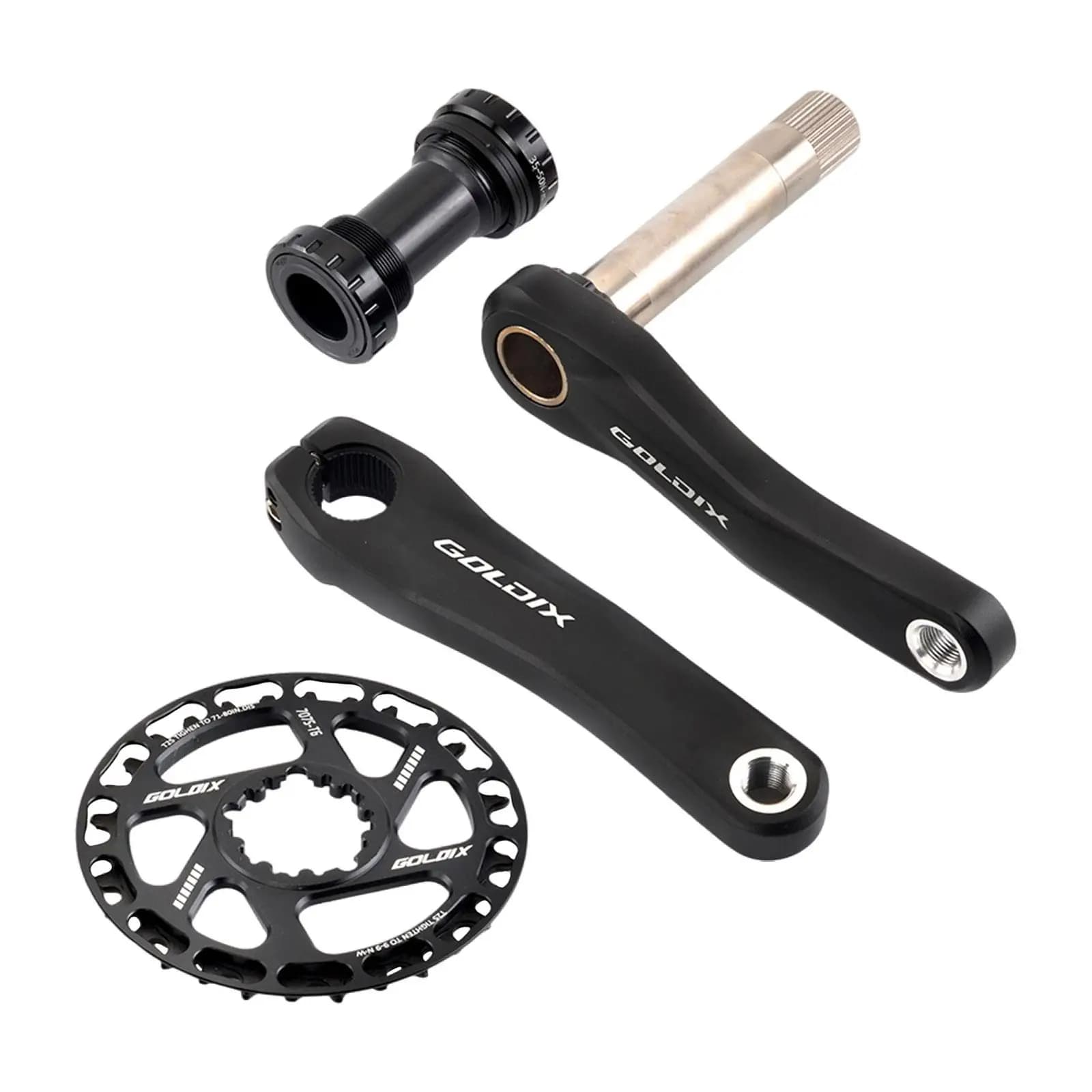 Kids Bike Crankset Spare Parts Components Easy to Install 28T Chainring Bicycle Crank Arm Children Bike Crankset Accessories