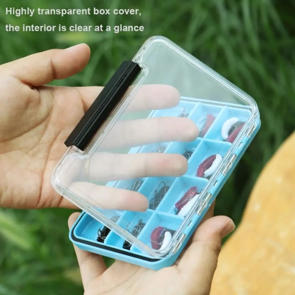Magnetic Box for Fishing Equipment with 4/8/12 Parts, Fishing Accessories, Portable Container for bait