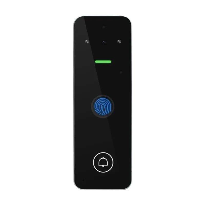 Videocitofono WIFI Impermeabile Tuya Smart con Controllo Accessi Tramite Scheda EM 125khz e Impronta Digitale con Campanello
