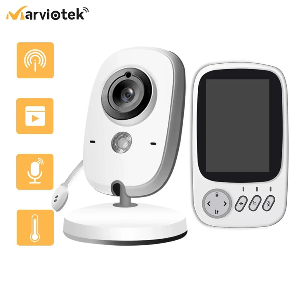 VB603 Baby Monitor elettronico per neonati con videocamera Video LCD da 3,2 pollici Temperatura della fotocamera per bambini Babyphone Audio a 2 vie