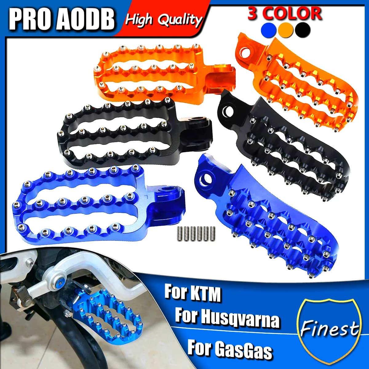 Per KTM Moto versione allargata Poggiapiedi Pioli Pedana 690 790 890 950 990 1050 1090 1190 1290 Adventure Supermoto SMC R