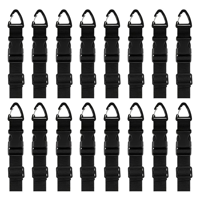 2 PCS Adjustable Garden Hose Straps, Heavy-Duty Extension Cord Organizer Hanging Straps for Garage Workshop Reusable Cable Ties