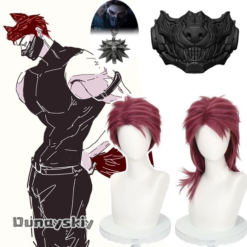 Love and Deepspace New Role Valko Cosplay Wig Heat Resistant Synthetic Hair Anime Wig+WigCap 3DMask Accessory Halloween Disguise