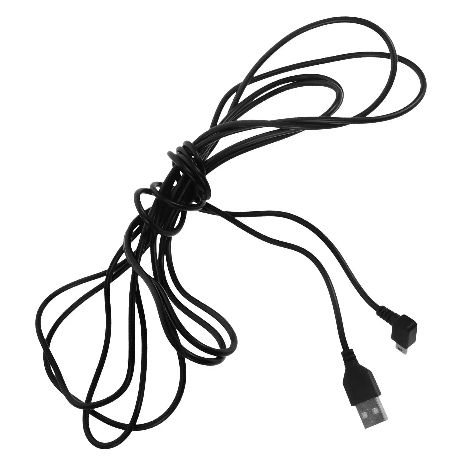 USB cable for DVR 3.5m Auto, 90 Grade Straight Micro USB Power Cable for Dash Cam, V3 Stable Charging with Straight Head