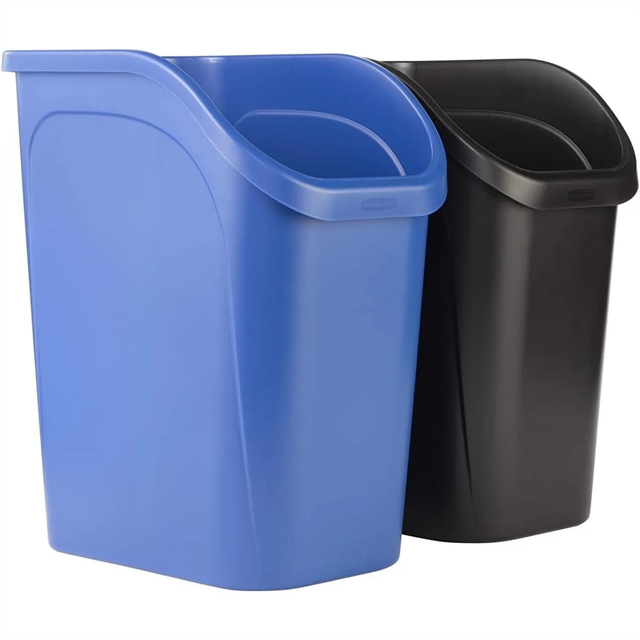 Set di 2 Pattumiere Sottolavello Compatte, 9,4 Galloni, per Rifiuti e Riciclo, Adatte per Sottolavello/Scrivania/Armadietto in Cucina/Bagno/Ufficio