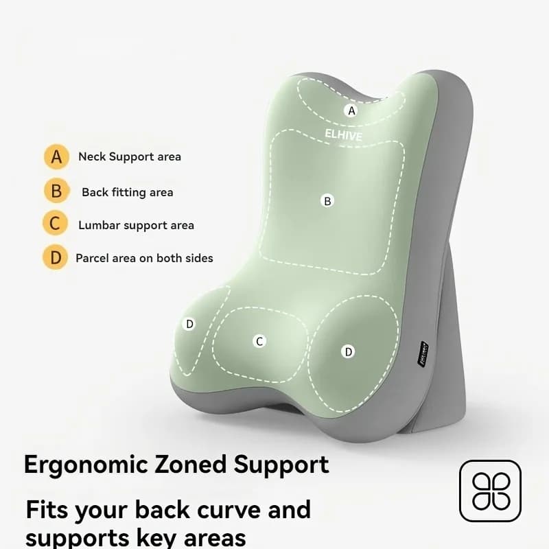 Cuscino Multifunzionale per Supporto Collo e Schiena, Ideale per Lettura a Letto, Utilizzo Smartphone, Poggiatesta Lombare, Morbido Cuscino per Divano
