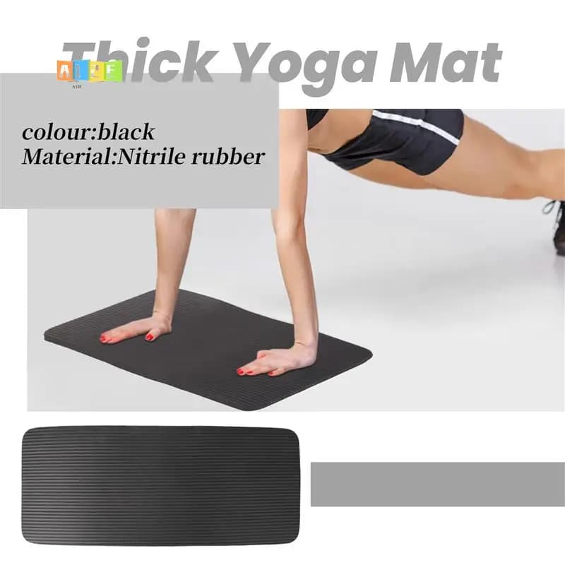 A12E-2 pezzi tappetino da allenamento per pilates cuscino per ginocchiera yoga spesso supporto aggiuntivo per ginocchia polsi gomiti