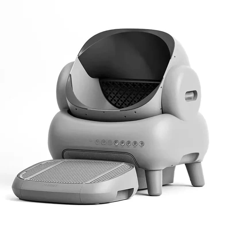 Lettiera intelligente per gatti di grandi dimensioni, toilette elettrica completamente automatica con pulizia e rimozione automatica dei detriti, accessori per gatti