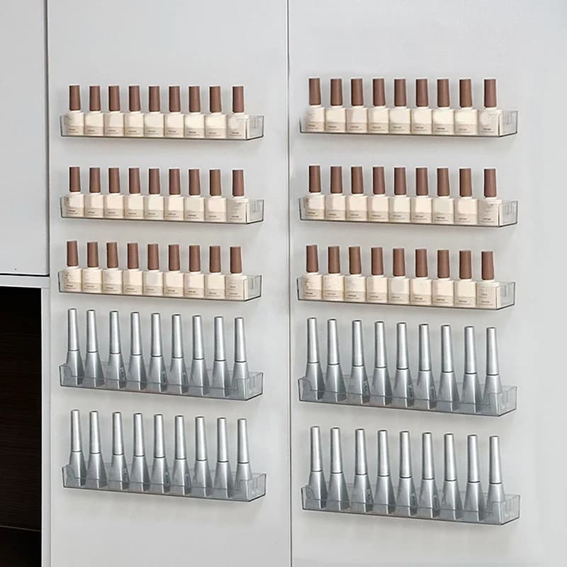 1pc trasparente supporto multifunzione organizzatore di gioielli supporto acrilico smalto espositore scatola trucco bottiglia di liquido scatola di immagazzinaggio