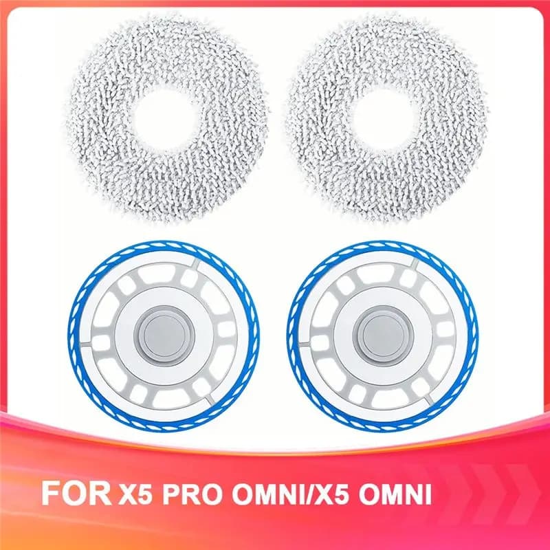 Set di panni per la pulizia A40Z-2 con supporto di ricambio per aspirapolvere robot Ecovacs Deebot X5 Pro Omni/X5 Omni, ricambi