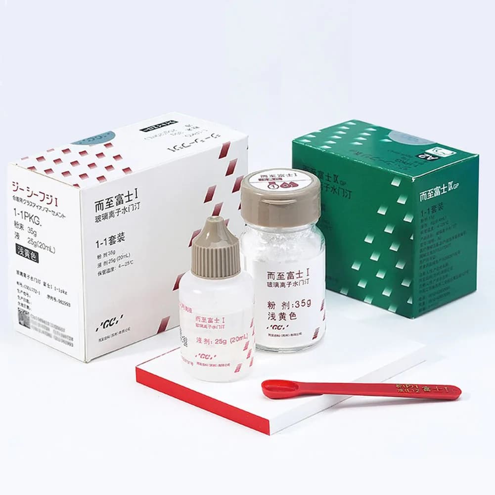 Fuji GC Dentale Vetro Ionomer Luting Cemento Fuji I/II/IX Vetro Ionizzato Denti Corona Ristrutturante Impiallacciatura Ceramica Bond Fluoruro Agente