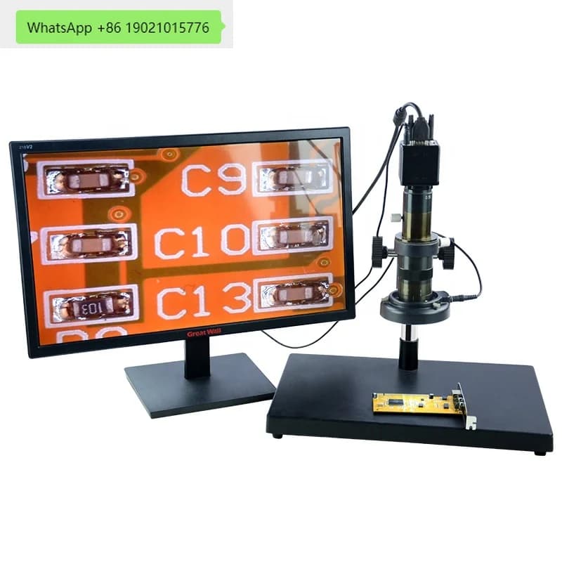 Microscopio Video 38MP USB, Fotocamera Industriale per Microscopio 1080P, Strumento Microscopio con Fotocamera Digitale Elettronica