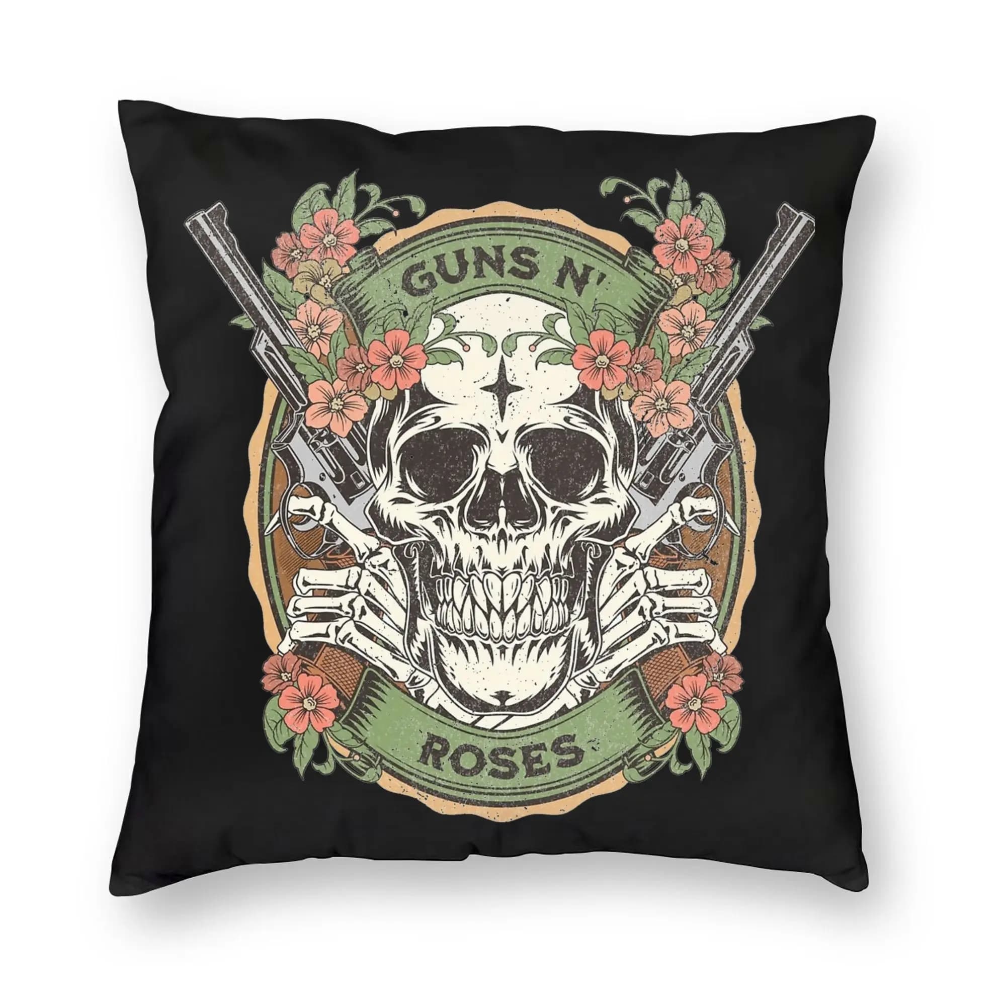 Rock Music Band G-Guns N Roses Pillowcase Printed Fabric Cushion Cover Gift Pillow Case Cover Home Dropshipping 18''