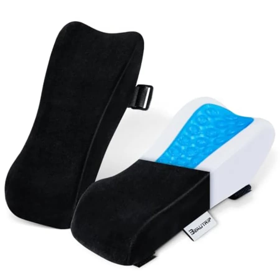 Cuscinetti Ergonomici per Braccioli - Copri Braccioli per Sedia da Ufficio - Cuscino di Supporto per Gomiti per Sedie da Computer e da Scrivania, Set di 2
