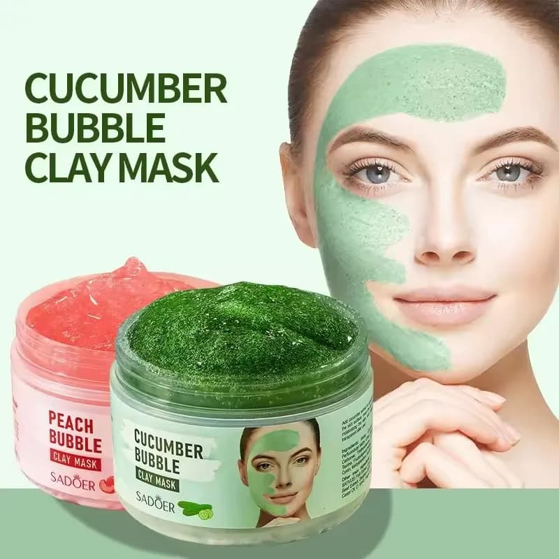 100g Pesca Pulizia Profonda Bubble Argilla Maschera Per Il Viso Rimuovere Punti Neri Controllo del Petrolio Idratante Viso Liscio Coreano Maschere di Fango Della Pelle