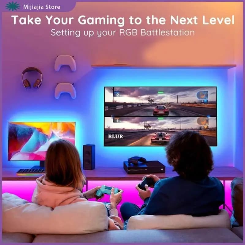 LED Strip Lights With Bluetooth App Led Lighting DIY Color-Changing Room Deco US Plug SALES