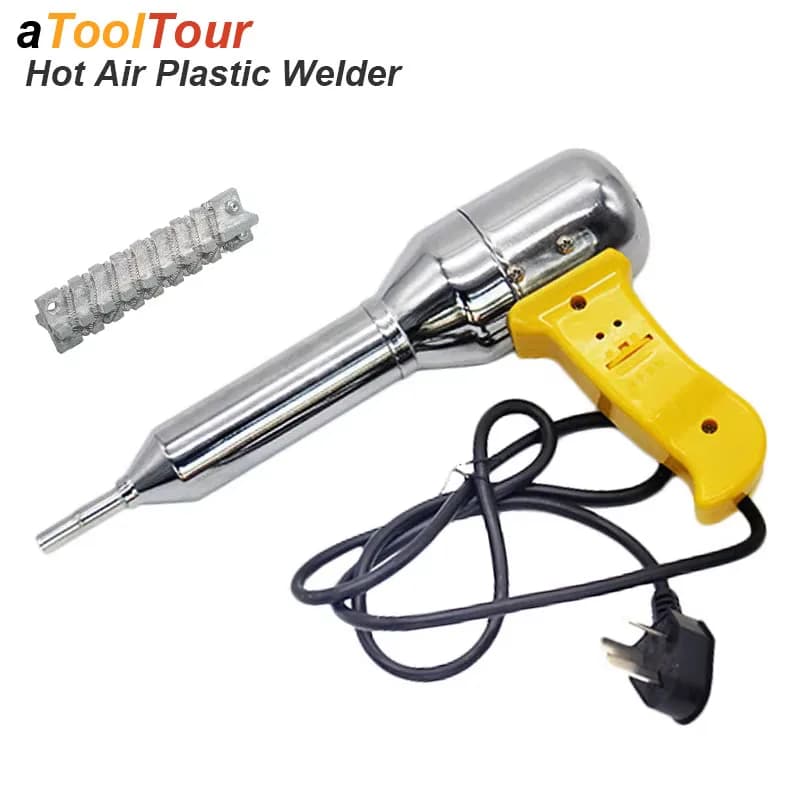700W 220V-240V di Plastica Pistola di Saldatura Ad Aria Calda Torcia Strumento di Saldatura di Plastica Torcia Macchina di Calore Regolabile Pistola Ad Aria Kit Saldatore PE PP PVC