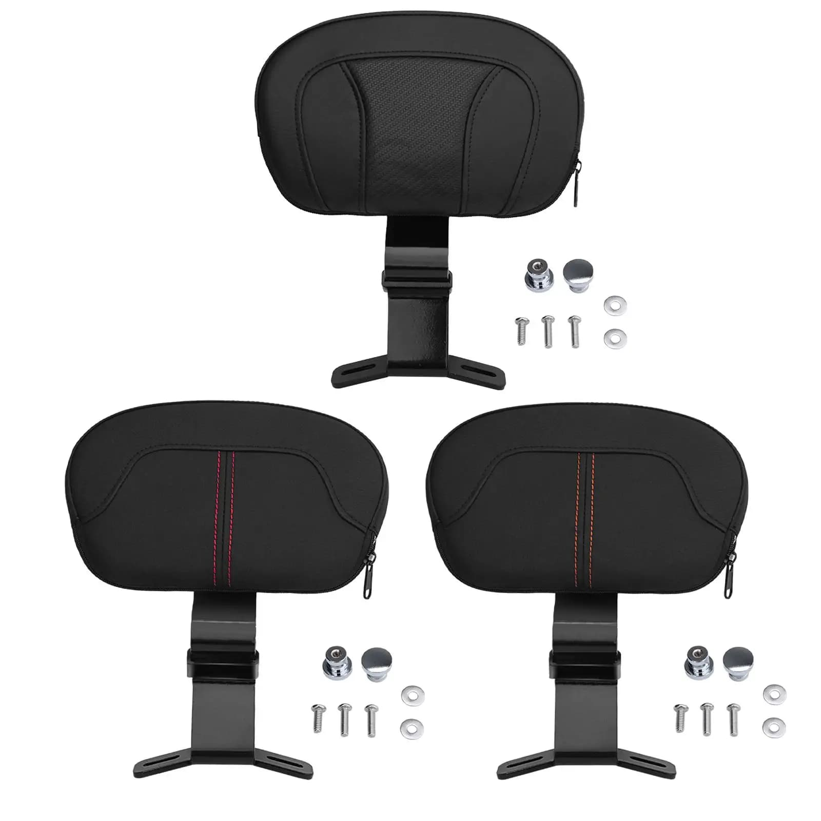Cuscino per schienale per conducente di motocicletta Cuscino di supporto per schienale ergonomico staccabile per Touring Road Special