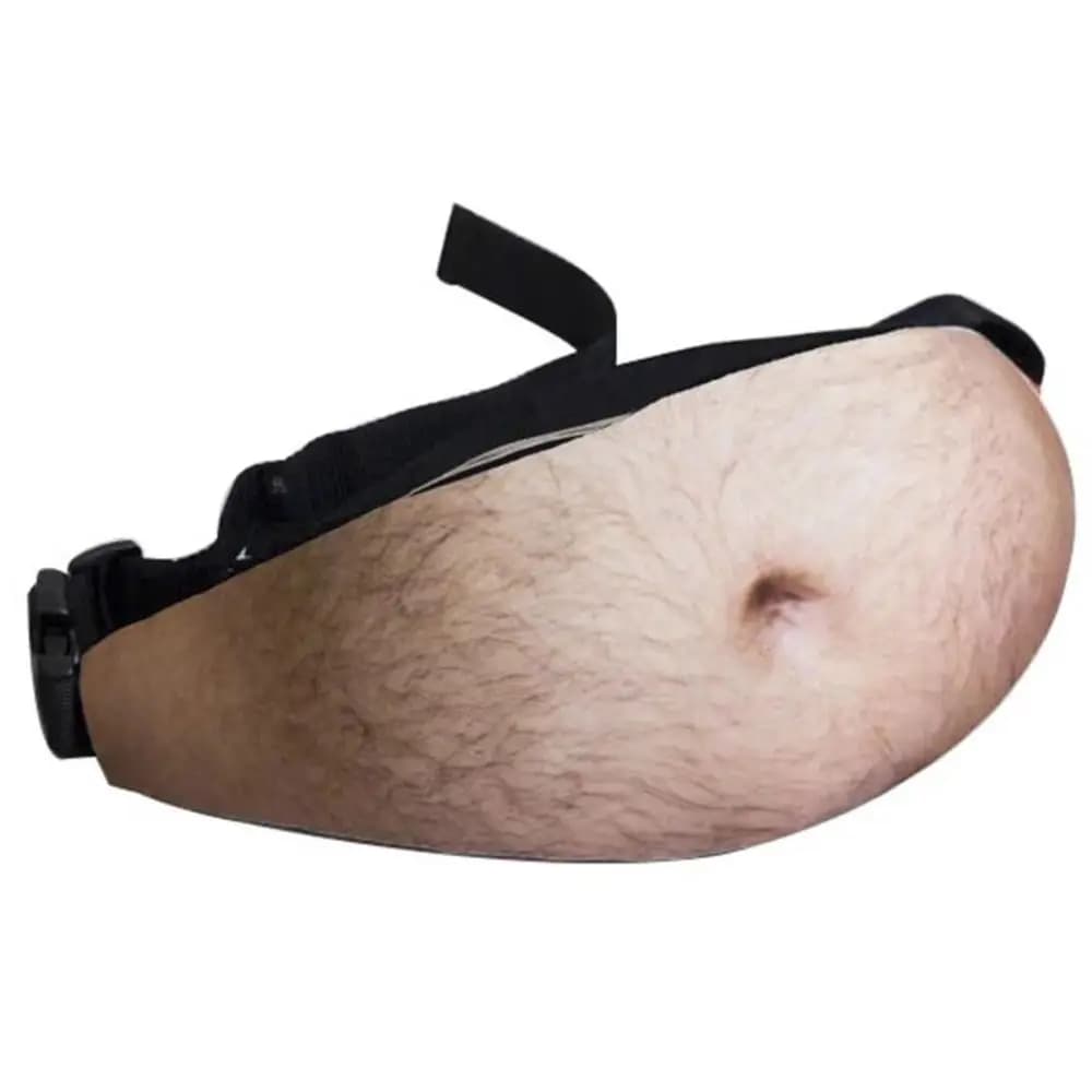 Pop Funny Belt Bag Creative 3D Belly Bum Pouch Travel Waist Bag Men