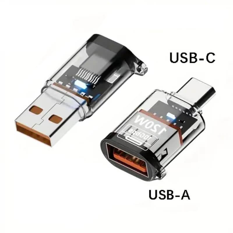 2 Adattatori USB a USB C, Adattatore da USB Tipo C Femmina a USB, Adattatore da Tipo-C Maschio a USB-A Femmina 10Gbps OTG Ricarica Rapida