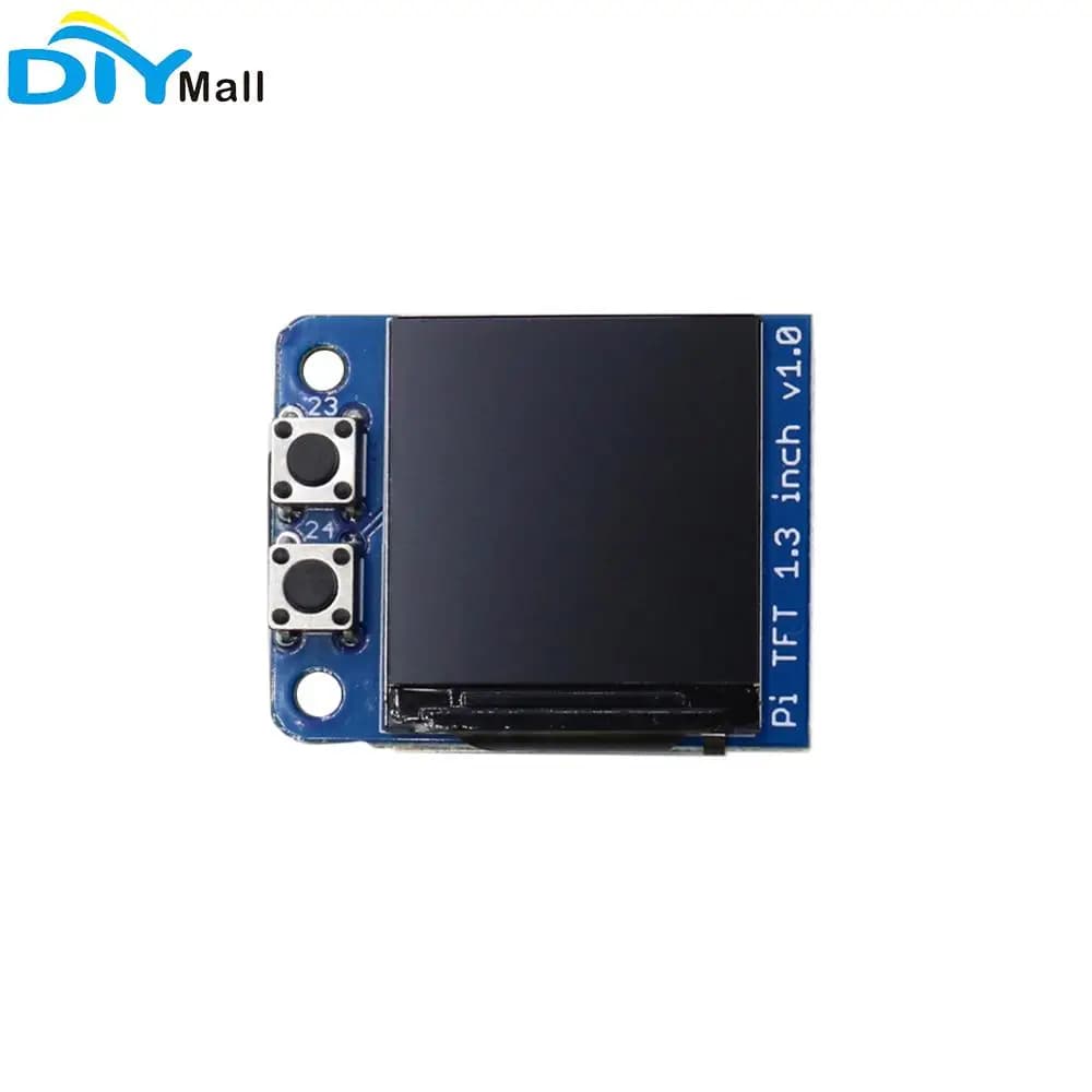DIYmall Mini Pi PiOLED TFT 1.3 Pollici 240x240 TFT Schermo OLED Aggiuntivo con Interfaccia SPI per Raspberry Pi