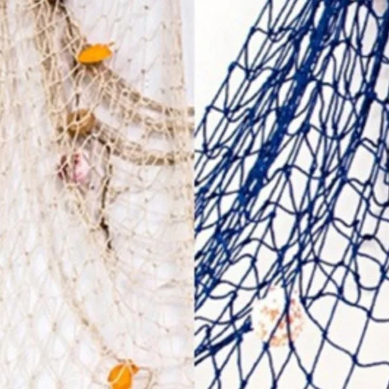 Fishing Net Wall Hangings Ornament Studio Prop Room Home Decoration Mediter Sea Sticker Marine Over The Garden Crafts Nautical