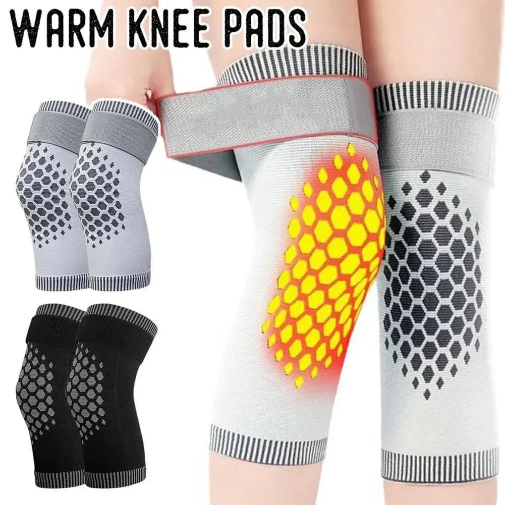 2PCS Supporto autoriscaldante Ginocchiera Ginocchiera calda per l'artrite Sollievo dal dolore articolare Cintura di recupero da infortuni Massaggiatore per ginocchio Scaldamuscoli