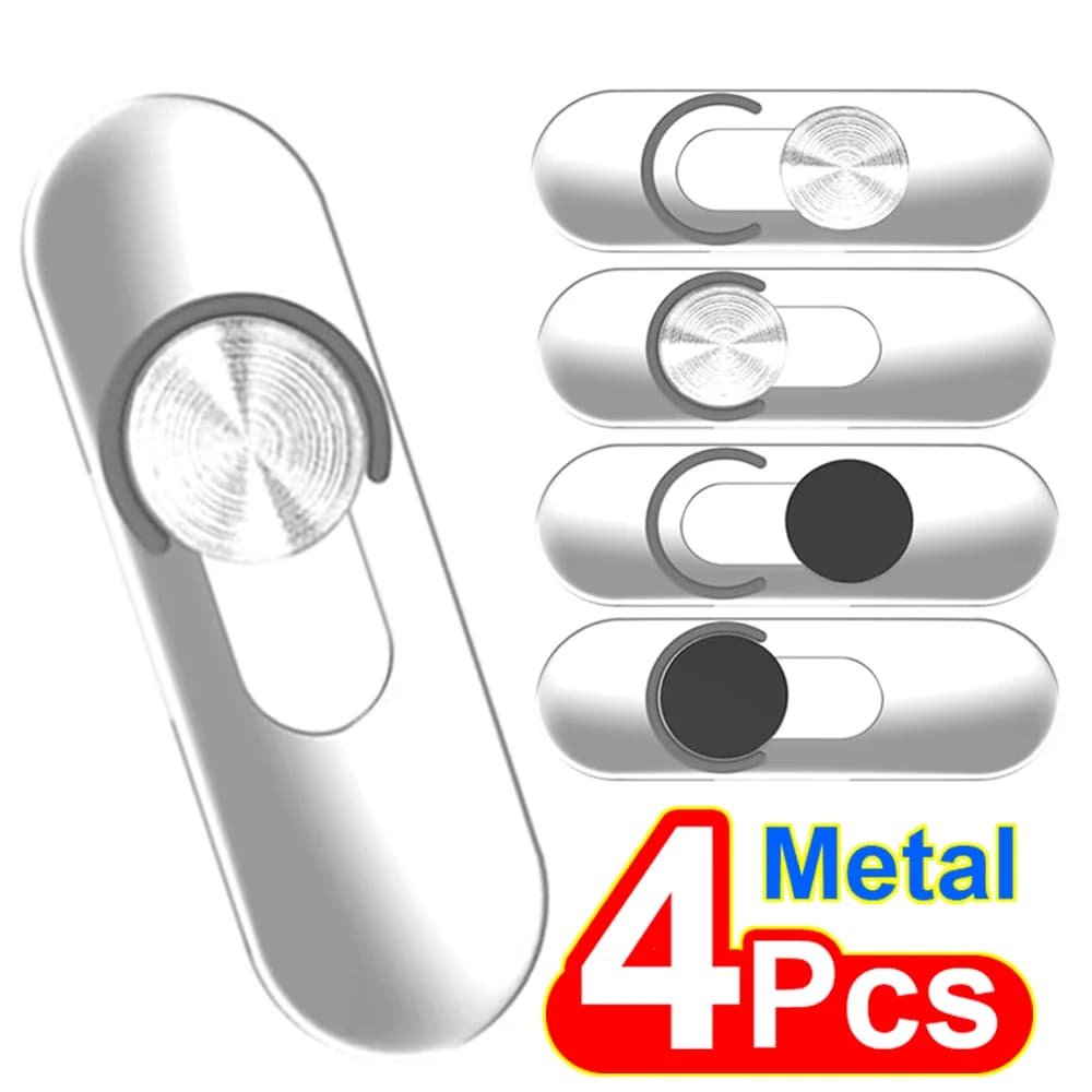 Copri Fotocamera Scorrevole in Metallo per Samsung, iPad, MacBook, Computer, Cellulare, Laptop, Adesivo Ultra Sottile Anti-spia per Privacy