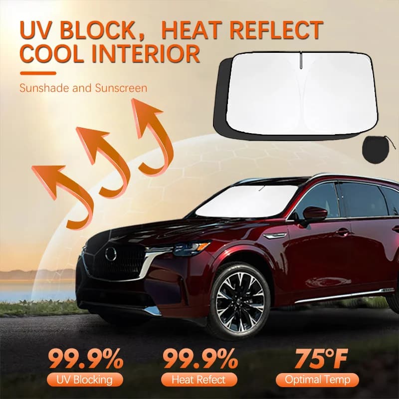 For Mazda CX90 CX-90 Car Sun Viso Front Window Windshield Sunshade Heat Insulation Summer Sun UV Protection Auto Accessories