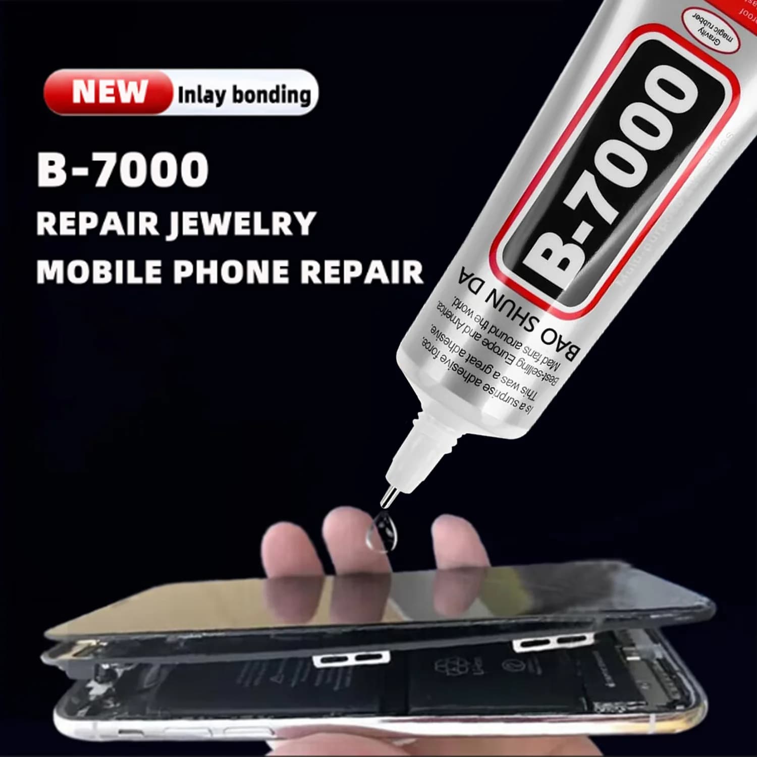 B7000 Jewelry Adhesive Liquid Ounce Transparent Adhesive - Used for Rhinestones, Mobile Phone Repairs, Nail Art, Glass, Jewelry.